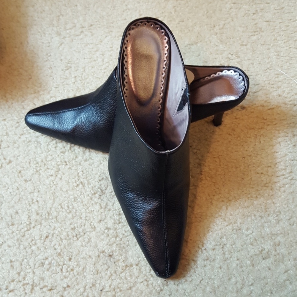 Black Slip On Heels